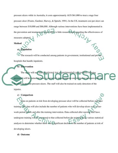 Effectiveness of Risk Assessment in Preventing Pressure Ulcer
