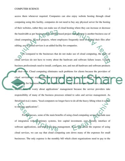 Cloud Computing and Web 20