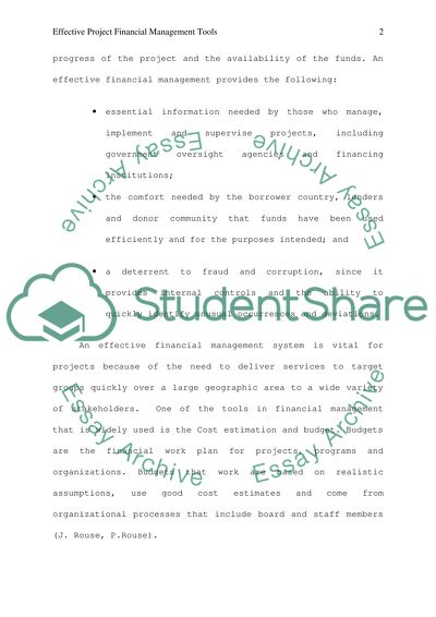 Effective Project Financial Management Tools