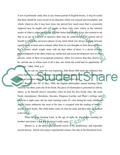 The study of John Stuart Mill