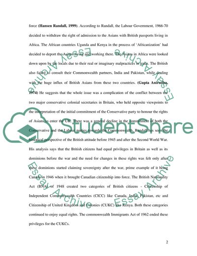 The Identity of Britishness amongst Northern British Asians