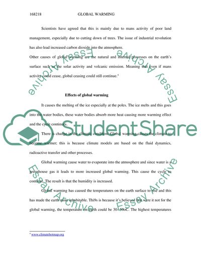 Action to Curb Global Warming