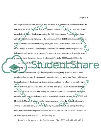 Drug Use Among Remote Aboriginal and Torres Strait Islander Communities