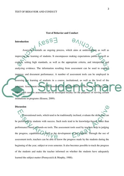 Behavior And Conduct: Grade Levels And Scoring Methods