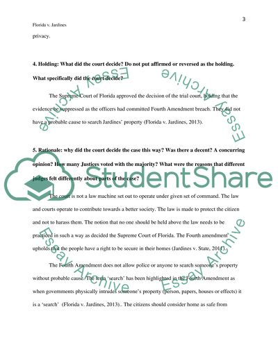 Florida v. Jardines, 11-564 from the Supreme Court in March 2013