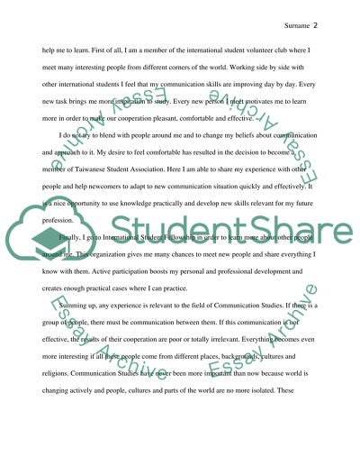 Why I majoring in communication studies