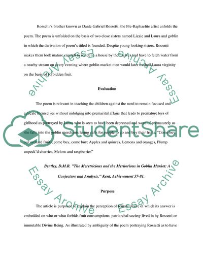 Goblin Market - Sexual Imagery