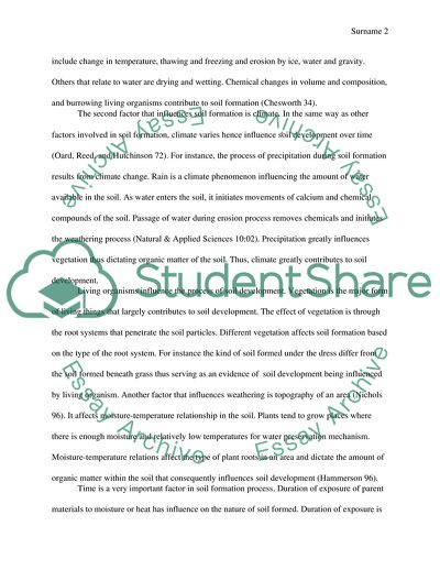 Soil Development and Formation