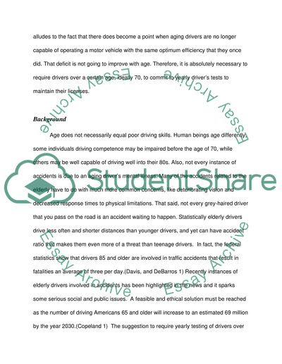 Tests for Older Drivers