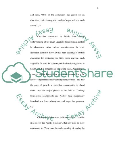 British market for chocolate