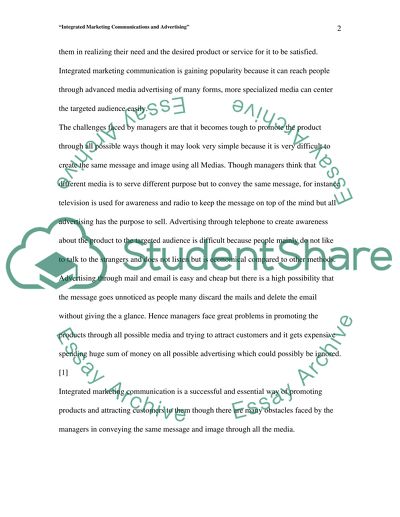 Integrated Marketing Communications and Advertising