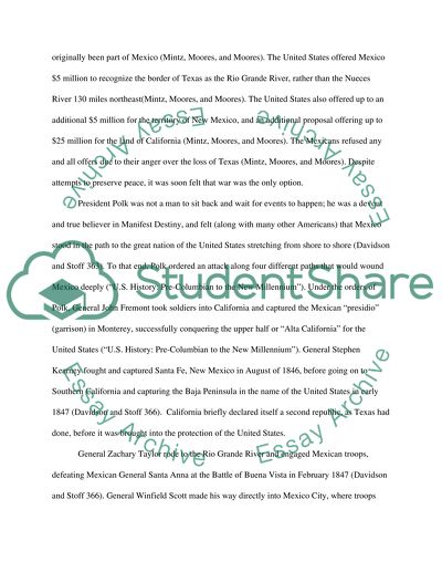 The Issues and Events of the Mexican War