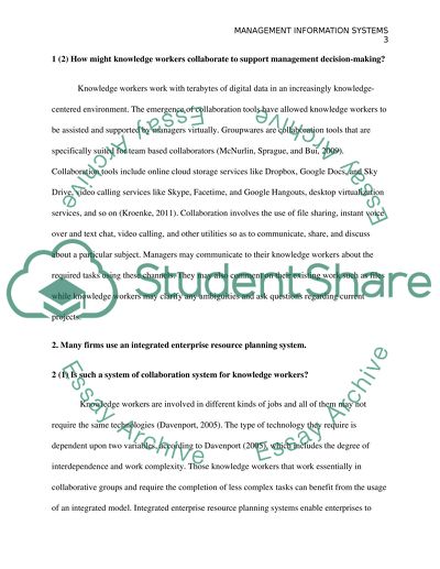 Management Information Systems and Enterprise Resource Planning System