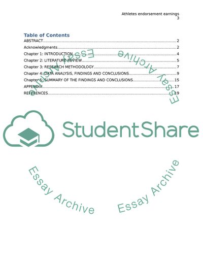 Athletes Endorsement Earnings