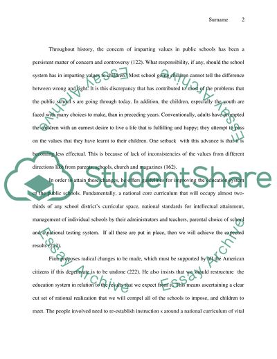 C. Finn We must take charge - critical review