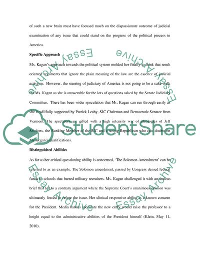 Nomination of Obama to the SCOTUS