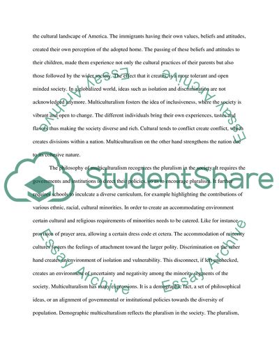 Multiculturalism in America and Its Impact on the American Identity