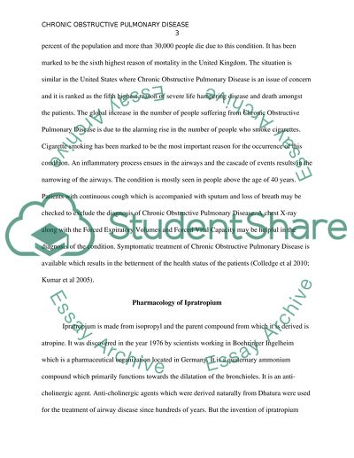 Ipratropium in the Management of Chronic Obstructive Pulmonary Disease