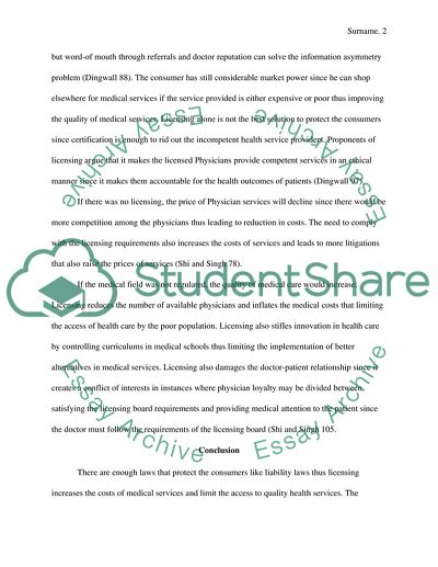 Whether People Should Be Allowed to Choose Anyone They Want to Be Their Doctor