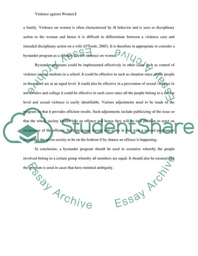 Violence Against Women (CASE)