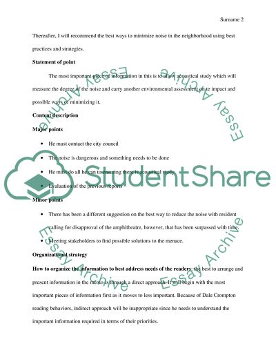 How to Organize the Information to Best Address the Needs of the Readers