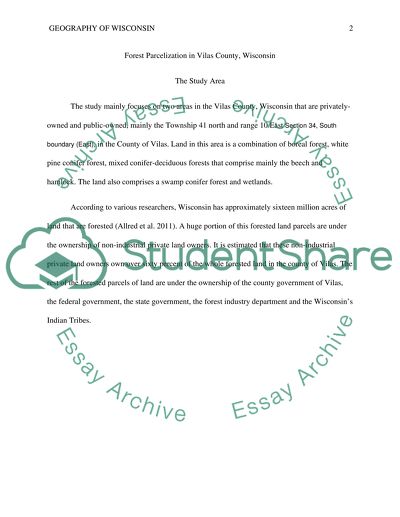 Forest Parcelization in Vilas County, Wisconsin