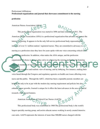 Professional Affiliations