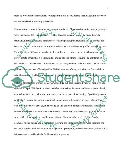 Are Hobbes theories of Politics on a Sicence of Human Nature as scientific as he might like to think