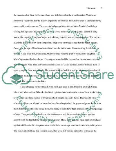 Euthanasia, is it murder or mercy