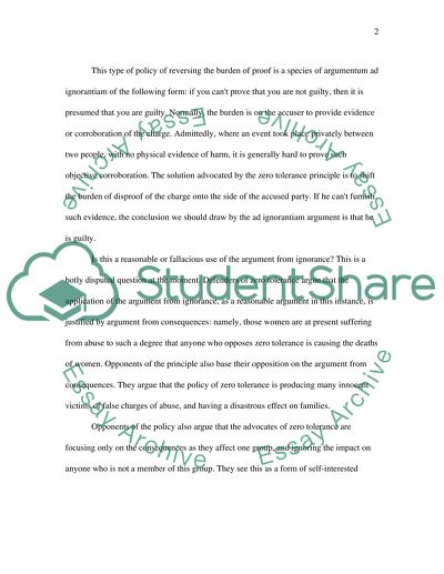 Does Zero Tolerance Policing work