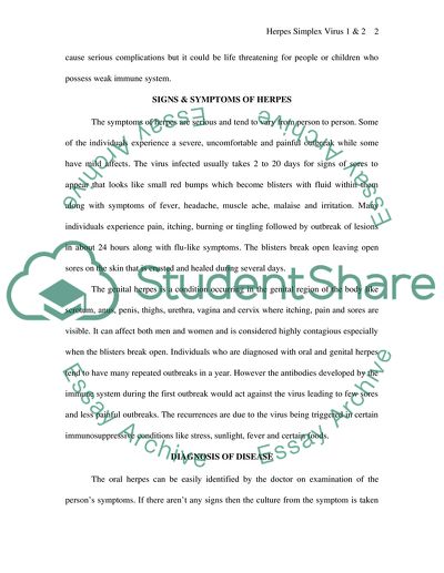 Herpes Simplex Virus 1 & 2
