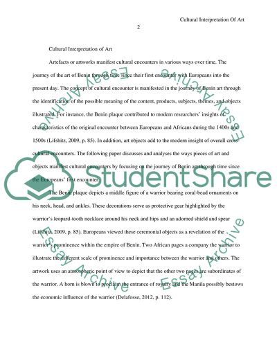 Cultural Interpretation of Art