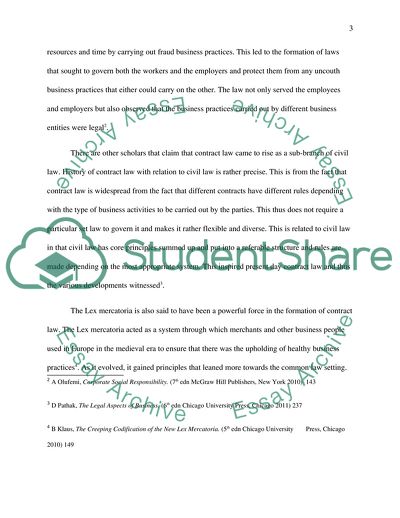 The Field of Contract Law