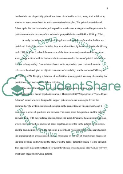 Increasing Patient Education through Customized Printed Materials