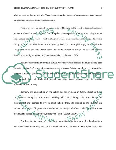 Socio-cultural Influences on Consumption Japan