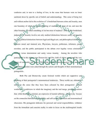 Insanity and Criminality in Literature