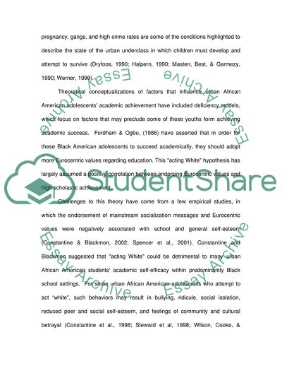 Black in the Midst of White Mainstream Culture