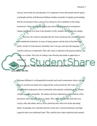 Impact of Culture on Food-Related Behavior