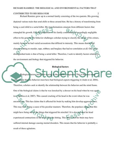 The Factors That Contributed To Richard Ramirezs Behavior