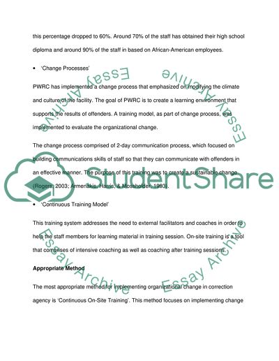 Organizational Change