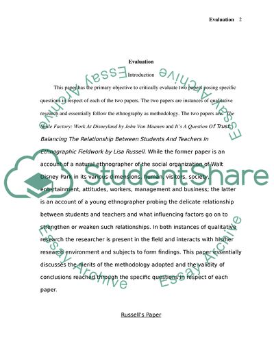 comparing two schools essay