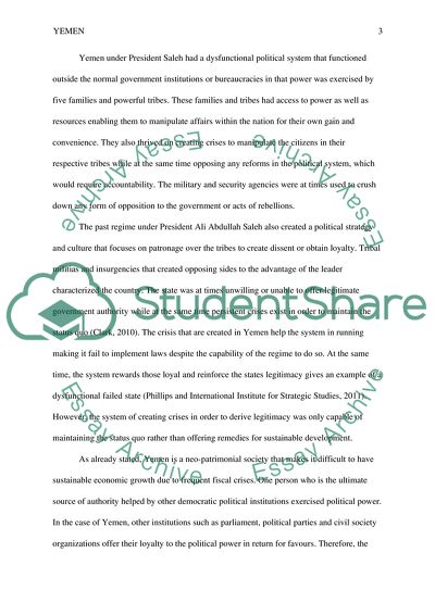 Yemen and its Development after Removal of President Ali Saleh