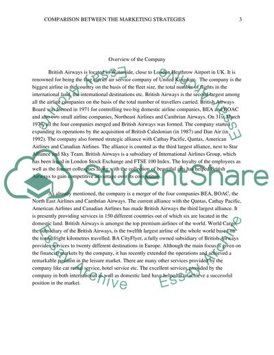 Comparison of Marketing Strategies