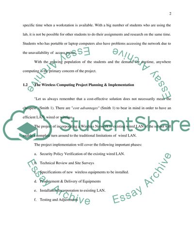 Wireless Computing in School