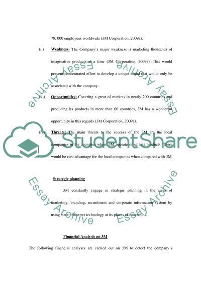Management: A Business Analysis of 3M Corporation