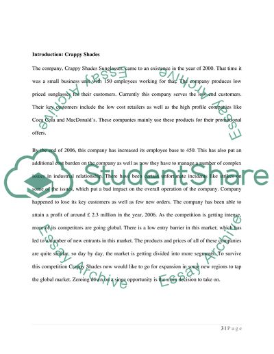 Advantages and Challenges of Crappy Shades Sunglasses Company