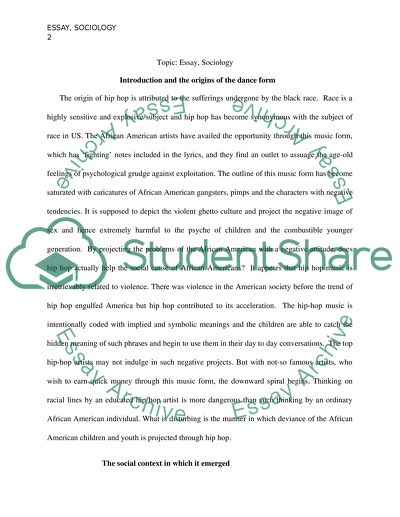 Introduction and the Origins of the Dance Form