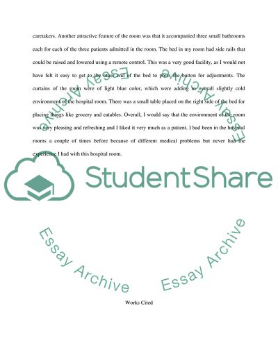 Climate of Hospital Room