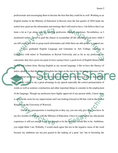 Statement of purpose 6