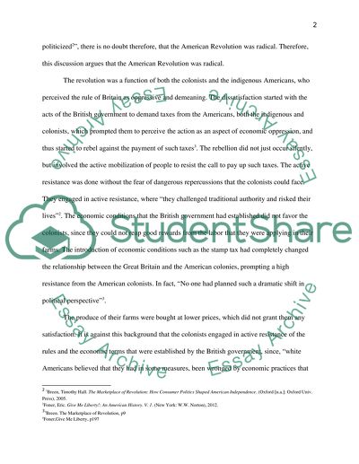 The Marketplace of The American Revolution